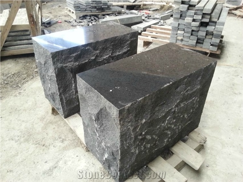 G684 Black Granite Kerbstone Road Side Stone