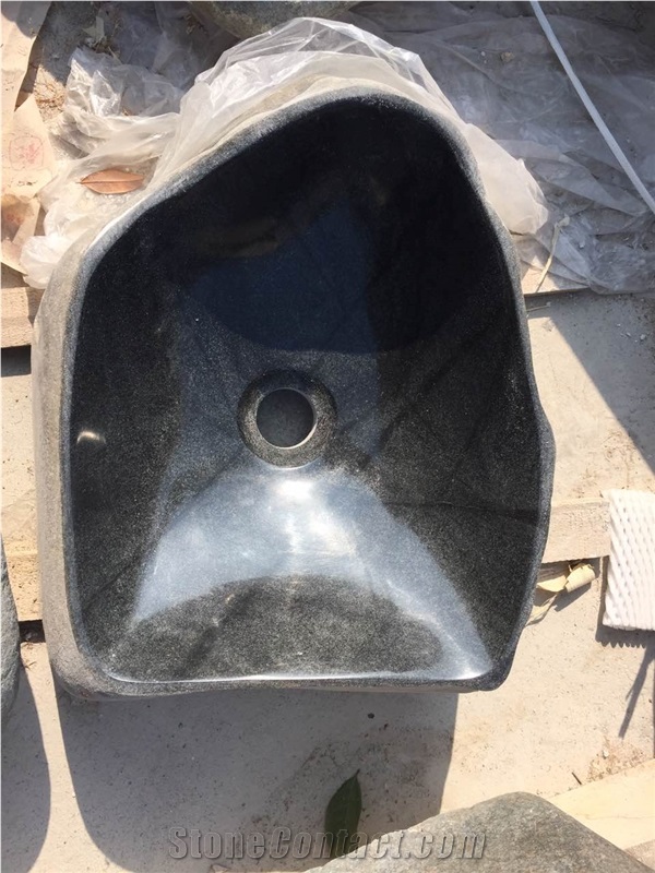 Green River Stone Vessle Sinks Cobble Washbasins