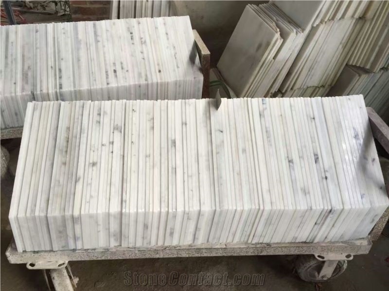 Guangxi White Marble Flooring Tiles Wall Tiles