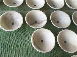 Guangxi White Marble Sinks,White Marble Basins
