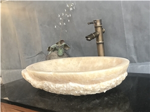Honey Onyx Bathroom Natural Stone Wash Basin