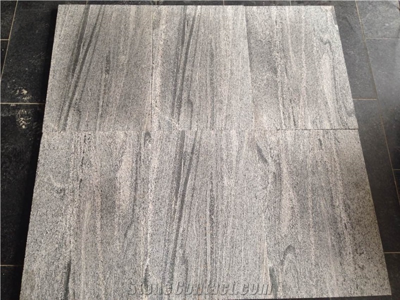Landscape Grey Granite Slab Ash Grey Granite Tiles