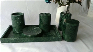 Medium Green Marble Bath Accessories Bath Products