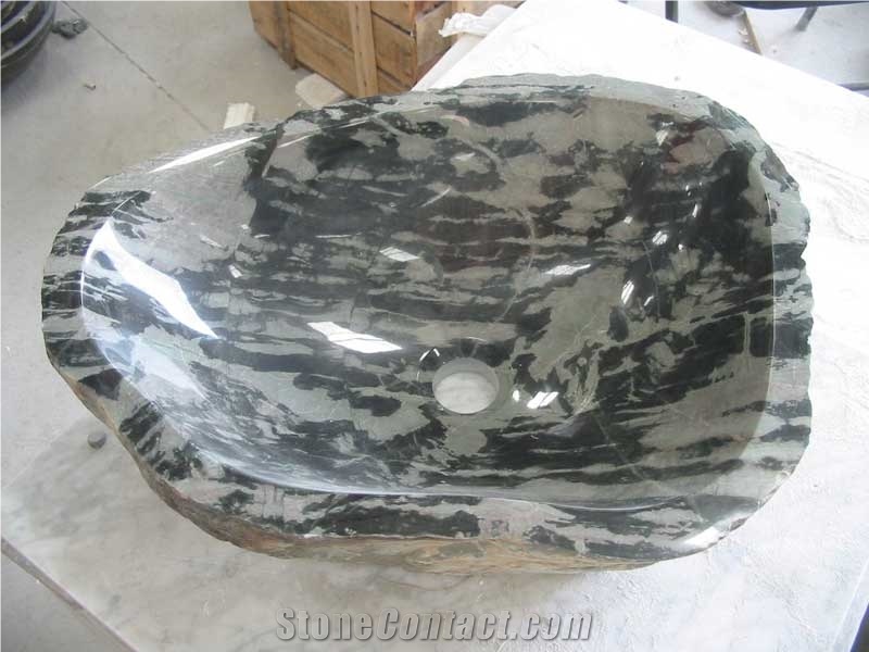 Nine Dragon River Stone Sink,China Marble Sink
