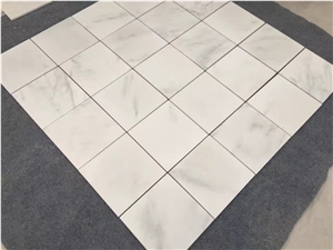 Oriental White Marble Flooring Polished Tiles