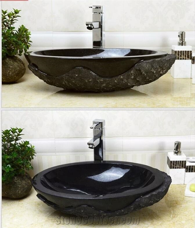 Shanxi Black Granite Sinks, Black Granite Basins
