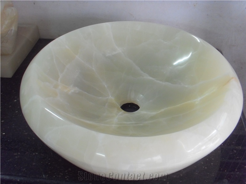 White Onyx Vessel Sink,White Onyx Bathroom Sinks