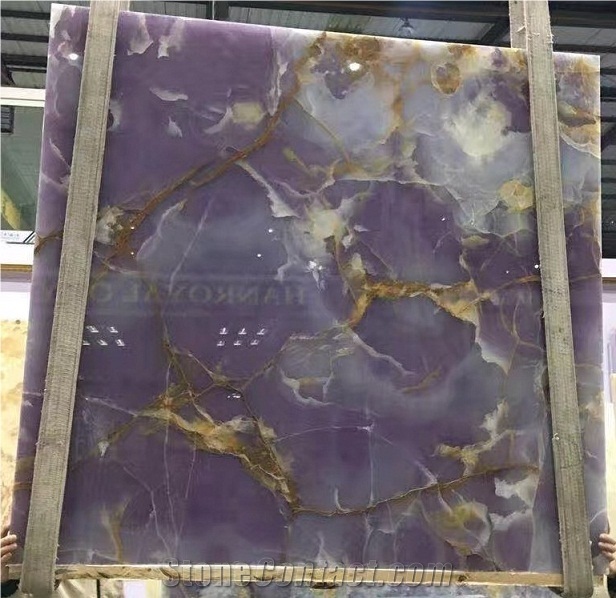 Iran Purple Lilac Onyx Polished Slabs for Floor