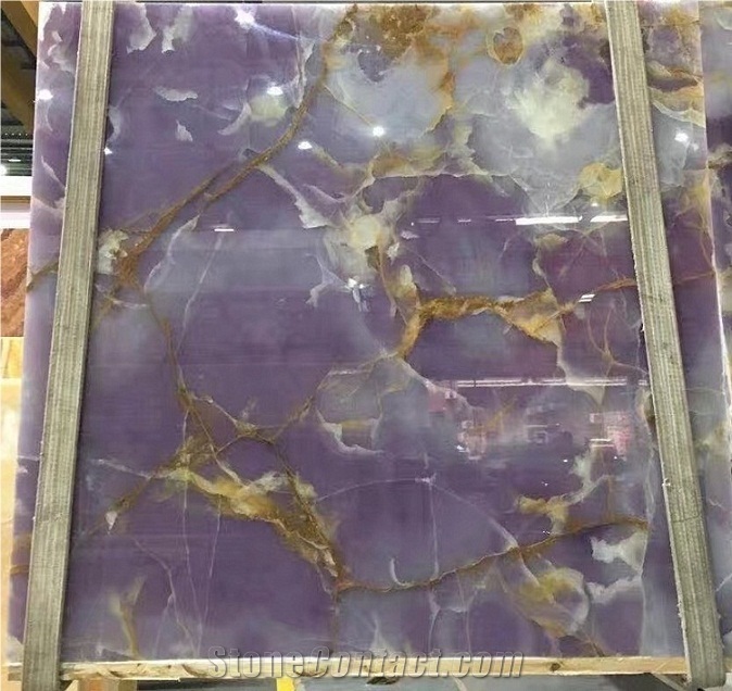 Iran Purple Lilac Onyx Polished Slabs for Floor