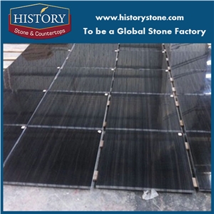 Black Sandal Wood Vein Cutting Marble Tile