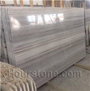 China Crystal Wood Vein Marble Polished Slab&Tile