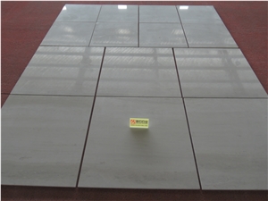 Guangxi Grey Light Travertine Polished Tiles