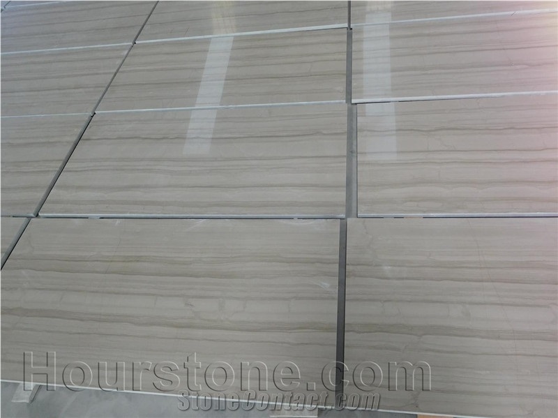 Polished Athen Grey Wood Marble Slab,Wall Pattern
