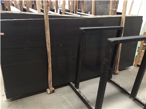 Black Wooden Marble Honed Surface for Floor Tiles