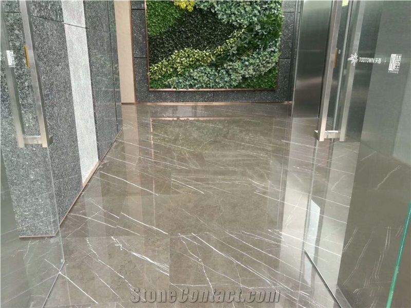 Pietra Grey Marble for Wall and Floor Covering