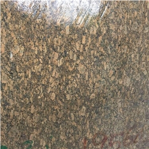 Brazil Giallo Fiorito Brown Granite Slab