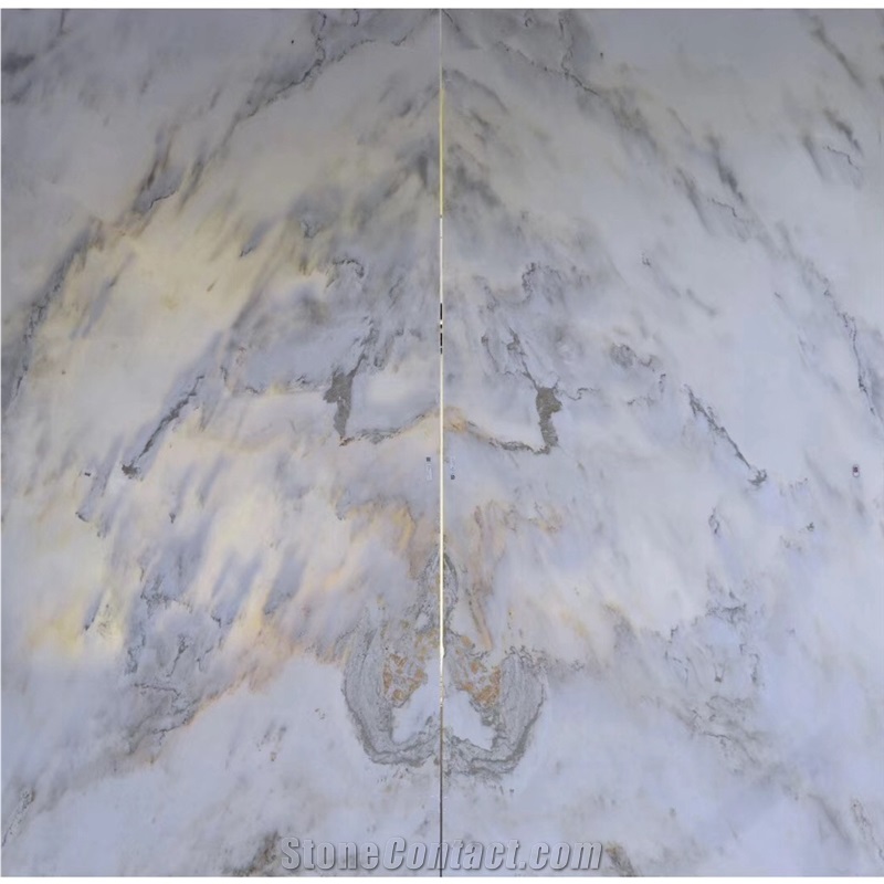 China White Landscape Marble Slabs for Wall