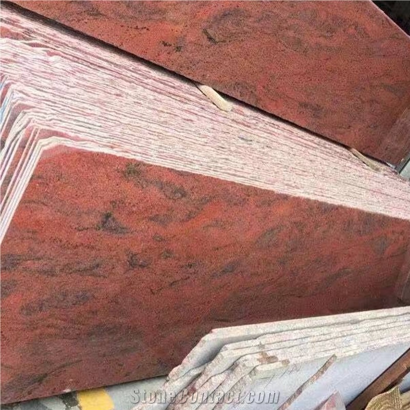Indian Muloticolor Red Granite Slabs
