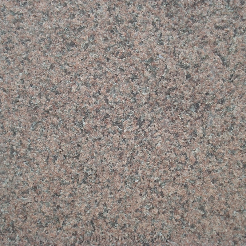 Indian Multicolor Red Granite Slabs Flamed Finish
