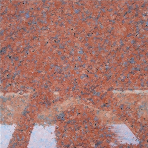 Indian Multicolor Red Granite Slabs Flamed Finish