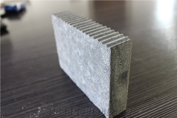 China Basalt G684 Facade Tile Grooved & Flamed