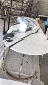 China Cheap Panda White Marble Table Coffee Table