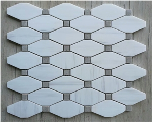 White Marble Mosaic Exterior Interior Wall Tile