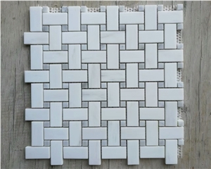 White Marble Mosaic Exterior Interior Wall Tile
