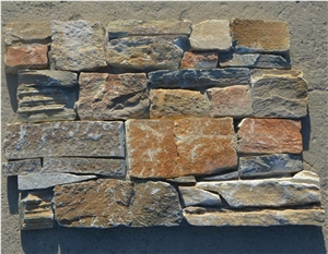 Stacked Natural Slate Culture Stone Decorate Panel