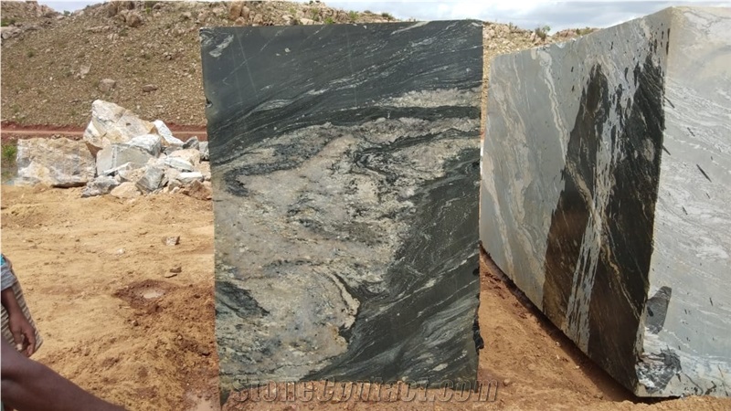 Black Storm Granite Block, India Black Granite