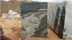 Black Storm Granite Block, India Black Granite