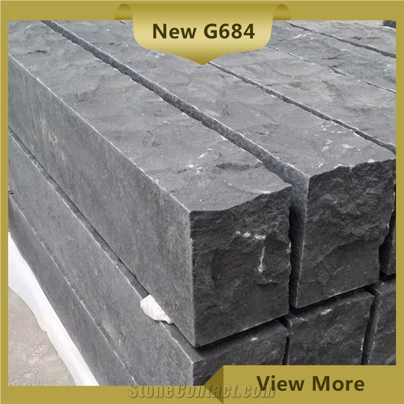 New G684 Garden Palisade,Black Landscaping Pillars