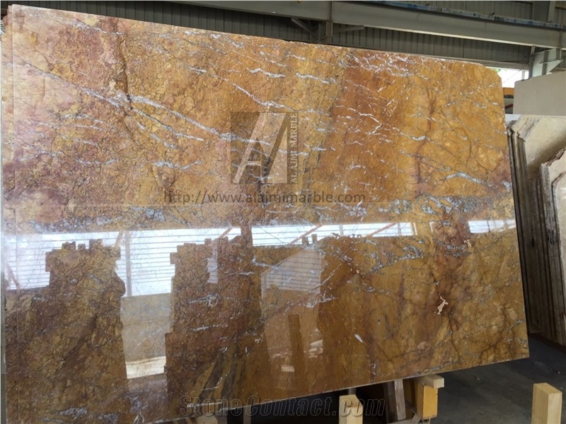 Tropical Oro Marble Slabs, Oman Gold Marble