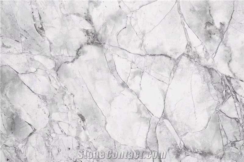 Super White Calacatta Quartzite Slab Tiles