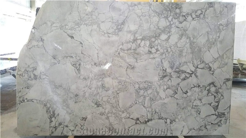Super White Calacatta Quartzite Slab Tiles
