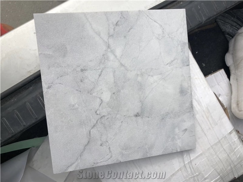 Super White Calacatta Quartzite Slab, Tiles