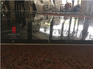 Black Marble with Artificial Stone Floor Panel