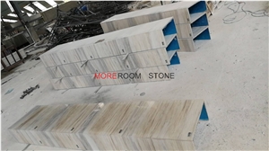 Grey Wood Bending Marble Honeycomb Backed Panel