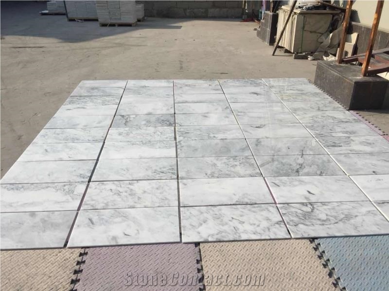 California White Tiles Walling Flooring Kitchen
