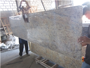 China Giallo Fiorito Granite Yellow Countertop Top