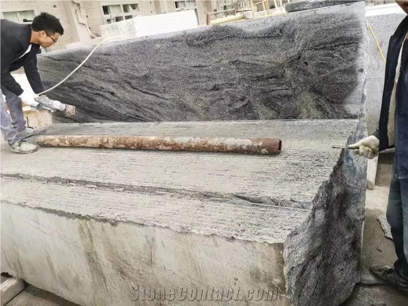 China Juparana Granite Tiles Slabs Wall Grey