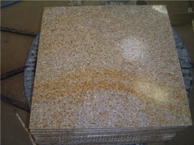 G682 Granite Tiles,Shandong Yellow Granite Slabs,Slabs & Tiles,Sunset Gold Granite,Yellow Rusty Granite