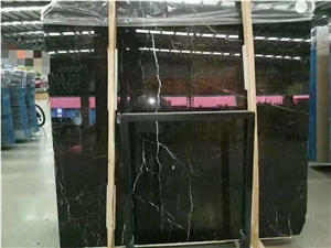 Noir Chihigue Marble Slabs Wall Tiles Pattern