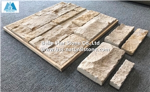 Beige Travertine 3d Cladding Stone Ashlar Facades