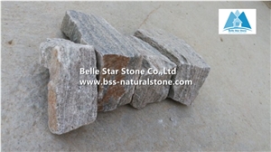 Silver Grey Quartzite Wall L Corner Stone