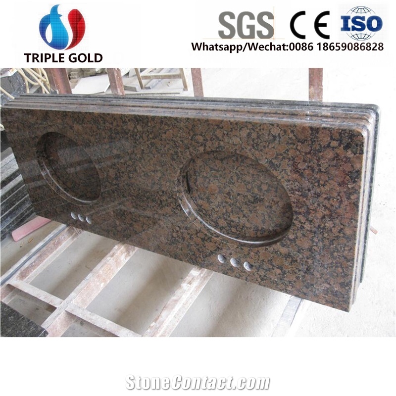 Baltic Brown Prefabricated Granite Countertop Tops
