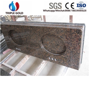 Baltic Brown Prefabricated Granite Countertop Tops