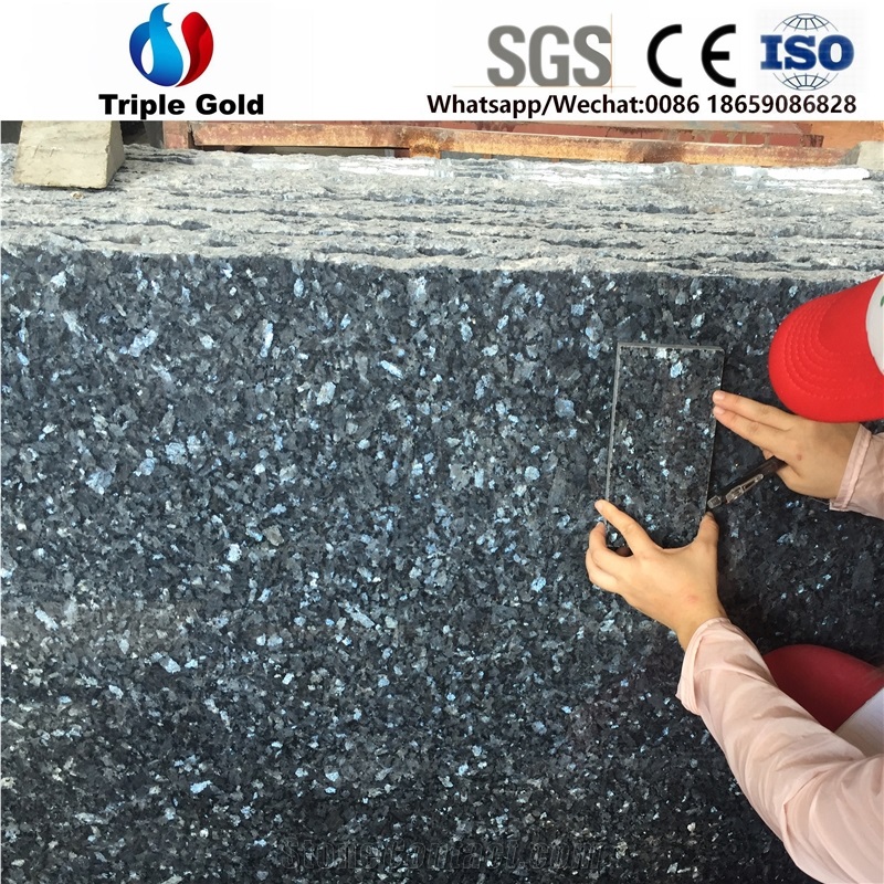 Blue Pearl 6# Silver Granite Floor Tiles Slabs