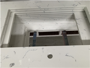 Carrara White Artificial Quartz Countertops