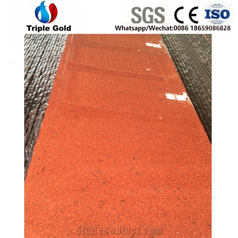 Dyed Colour Taiwan Red Granite Floor Slabs Tiles